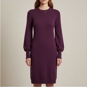 Calvin Klein | Dresses | Calvin Klein Purple Cream Scuba Sleeveless Sheath  Dress | Poshmark